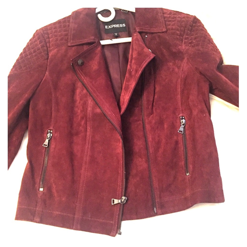 Brand new Express Leather/suede Moto Jacket.